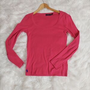 Polo Ralph Lauren Women's scoop neck long sleeve top‎